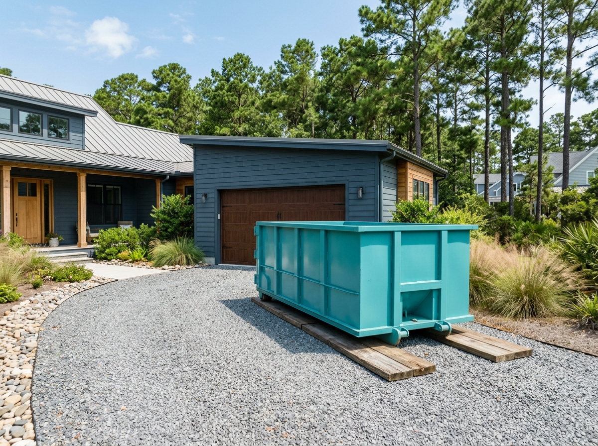 Standard Dumpsters residential roll off placement